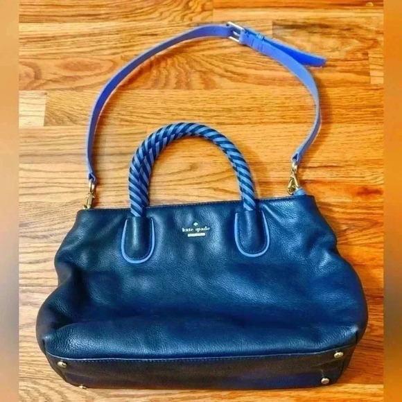 Kate Spade Pebbled Leather Purse Satchel Bag - Picture 1 of 15